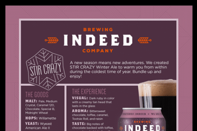 Indeed Brewing – Stir Crazy Cans Coming Next Week