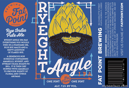 Fat Point Brewing – Ryeght Angle Rye IPA 16oz Cans