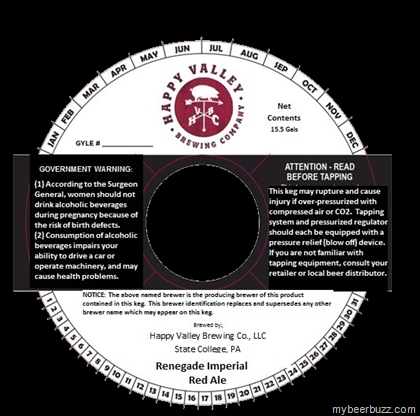 Happy Valley Brewing – Renegade Imperial Red Ale