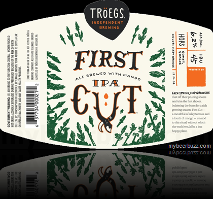 Troegs Adding NEW First Cut IPA With Mango