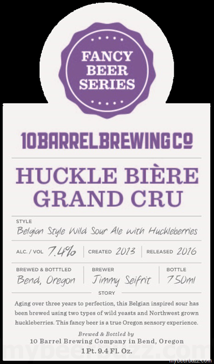 10 Barrel Brewing Fancy Beer Series – Huckle Biere Grand Cru