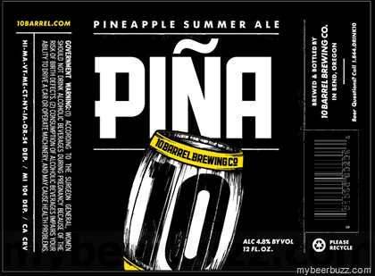10 Barrel – Piña Pineapple Summer Ale (Passion Fruit)