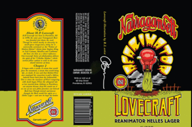 Narragansett Introduces Lovecraft Reanimator Helles Lager