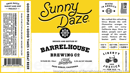 Barrelhouse Brewing – Sunny Daze & Paso Petite