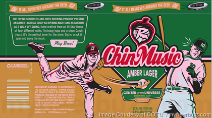 Center Of The Universe – Chin Music Amber Lager Cans & There Gose Summer Bottles