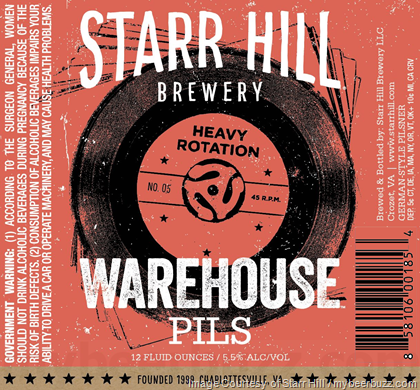 Starr Hill Heavy Rotation Series – Warehouse Pils