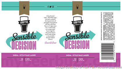 Half Full Brewery – Sensible Decision, Refresh Rotational Pale Ale, Positively Pumpkin, Without Rhyme Or Reason & Bee Enlightened 12oz Cans