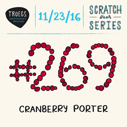Troegs Releasing Scratch #269 Cranberry Porter Today