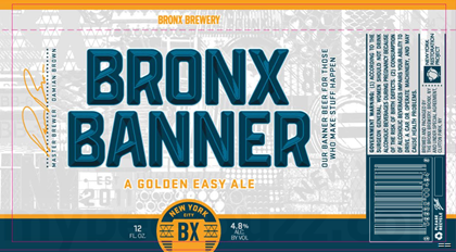 The Bronx Brewery Releases Bronx Banner Golden Easy Ale Cans