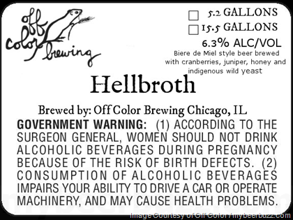 Off Color Brewing – Hellbroth Biere de Miel