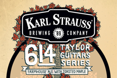 Karl Strauss / Taylor Guitars 614 Farmhouse Ale Collaboration Coming 11/11