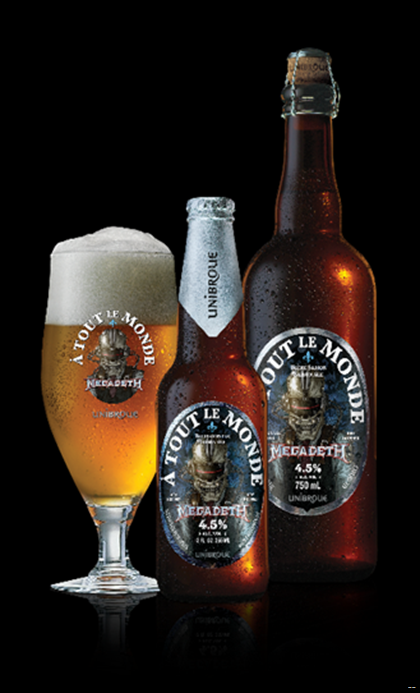 Megadeth & Unibroue Join Forces To Launch New Beer: À TOUT LE MONDE