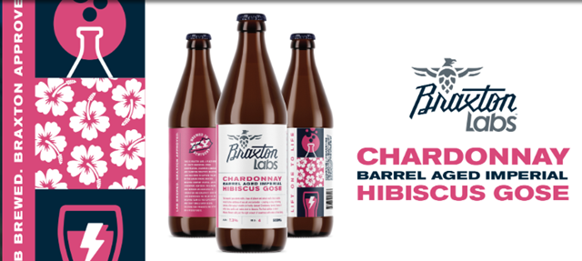 Braxton Labs Releases Barrel Aged Imperial Hibiscus Gose