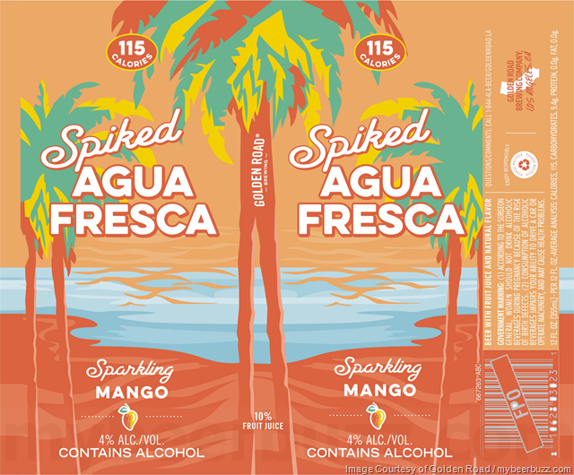 Golden Road – Spiked Agua Fresca – Mango, Cucumber Lime, Spicy Mango Cart & Strawberry Pineapple / Ride On IPA / Palisades Pineapple / K-38 Clara / K-38 Oscura / Haze The Day IPA / Guava Dia / Medianoche IPA