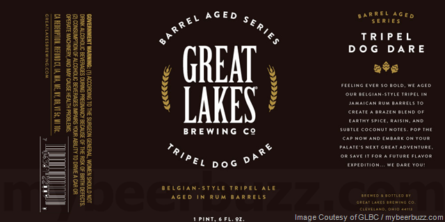 Great Lakes Barrel Aged Series Tripel Dog Dare Returns in Rum Barrels