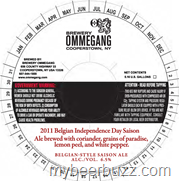 Ommegang–2011 Belgian Independence Day Saison