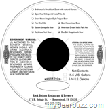 Rock Bottom Brewing–New Keg Packaging -Saison Jonquille, American Dream, Open Hearth Imperial, Rocktoberfest, Snow Moon, Das Gut, Glen Homestead, Fire Chief & Brakemans Breakfast