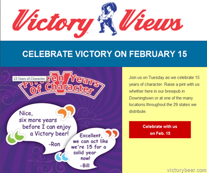 Happy 15th Anniversary to Victory Brewing !