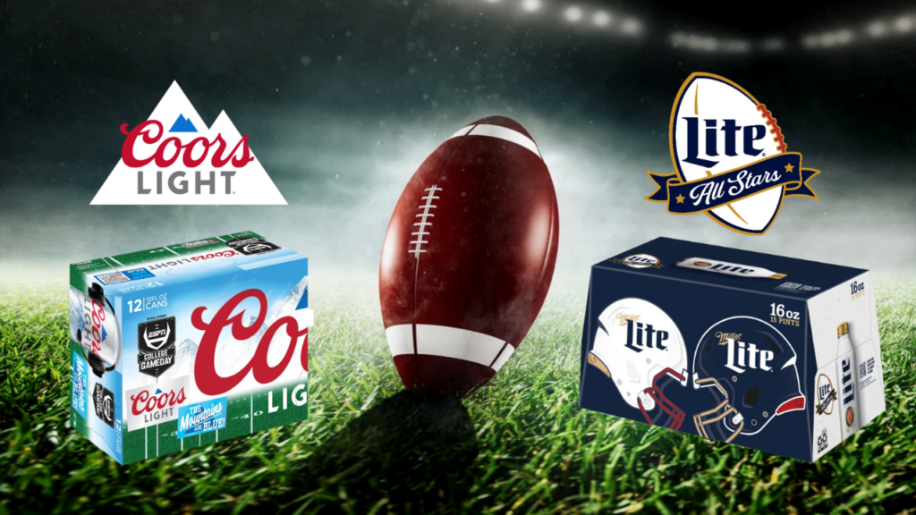From fantasy football to college rivalries, Miller Lite and Coors Light are ready to kick off football season