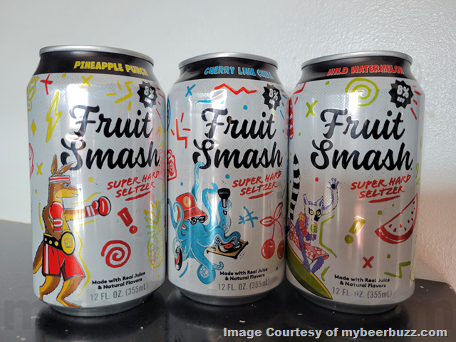 Mybeerbuzz .com Highlights New Belgium Fruit Smash Super Hard Seltzer (Review)
