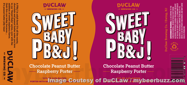 DuClaw Adding Sweet Baby PB & J / Sweet Baby Jesus / Sour Me Double Triple Berry / The PastryArchy Three Scoops Neapolitan Stout
