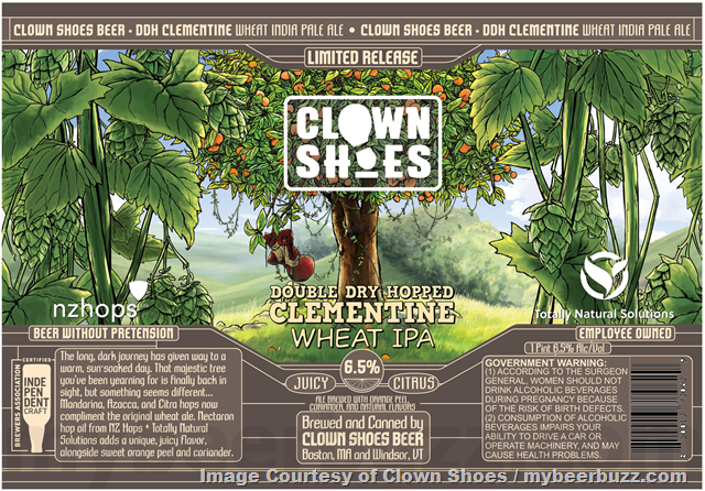 Clown Shoes Adding Double Dry-Hopped Clementine Wheat IPA