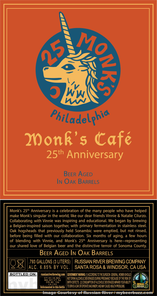 Russian River Monk’s Café 25th Anniversary Coming To 3-Liter & 375ml Bottles
