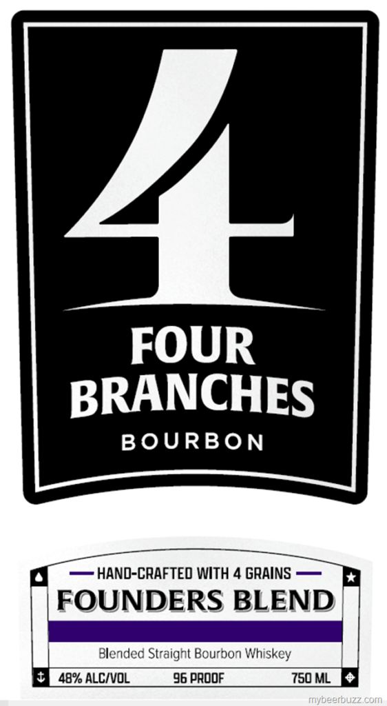 Four Branches Bourbon Founders Blend 4-Grain Blended Straight Bourbon Whiskey