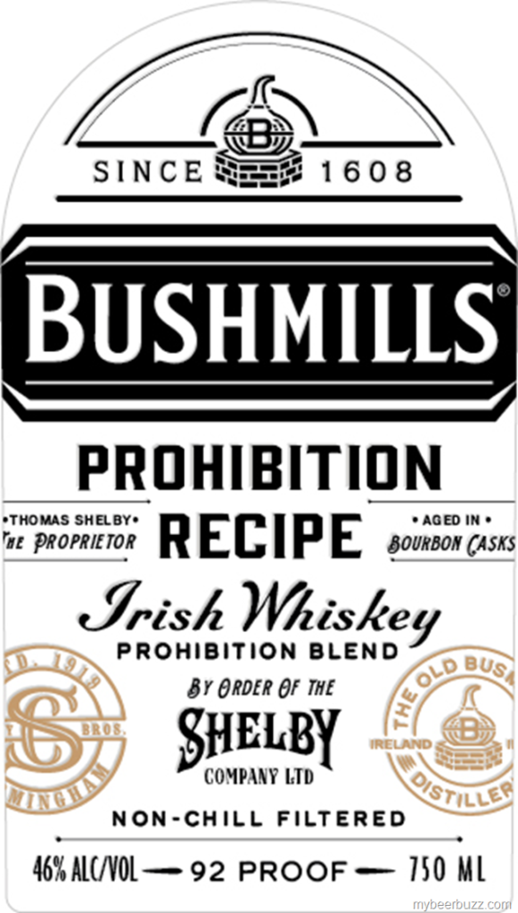 Bushmills Prohibition Recipe Limited Edition Irish Whiskey