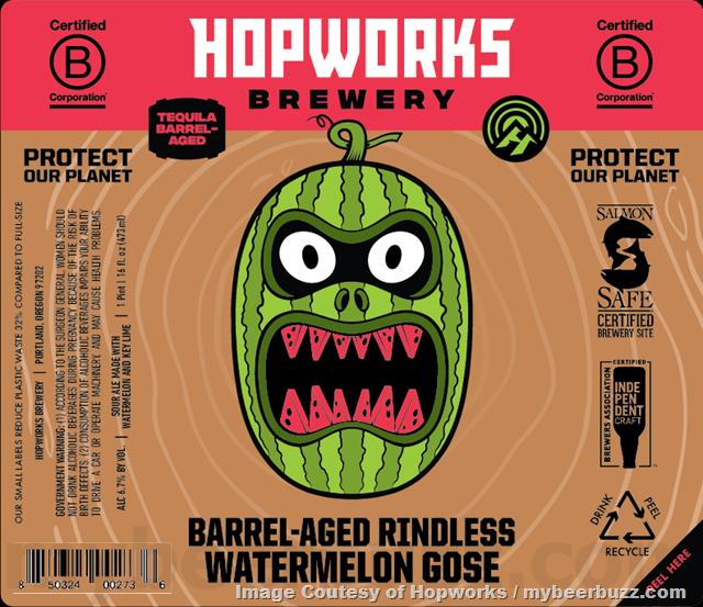 Hopworks Squeezes the Last of Summer Into Tequila Barrel-aged Rindless Watermelon Gose