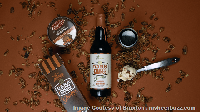Braxton Brewing & Graeter’s Ice Cream Collab for Newest and 5th Dark Charge Variant Brown Butter Bourbon Pecan