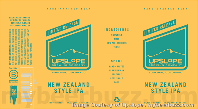 Upslope Adding New Zealand Style IPA Cans