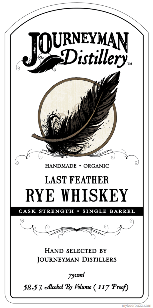 Journeyman Distillery Last Feather Rye Whiskey
