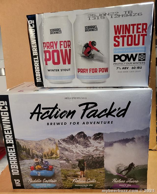 Mybeerbuzz .com Highlights The 10 Barrel Action Pack’d Variety Pack & Pray For Pow (Review)