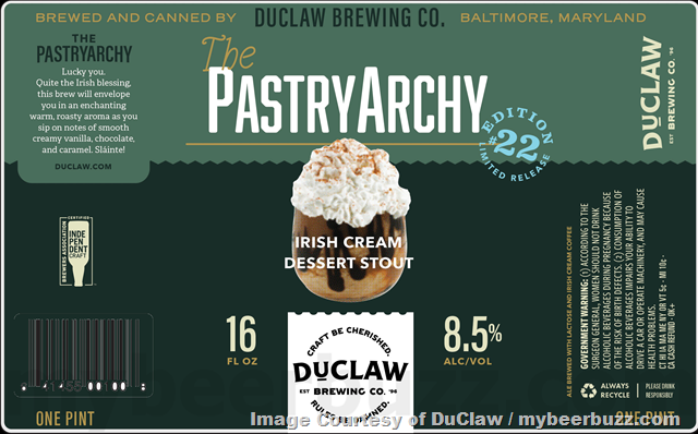 DuClaw Adding The PastryArchy Irish Cream Dessert Stout & Sweet Baby Swirl!