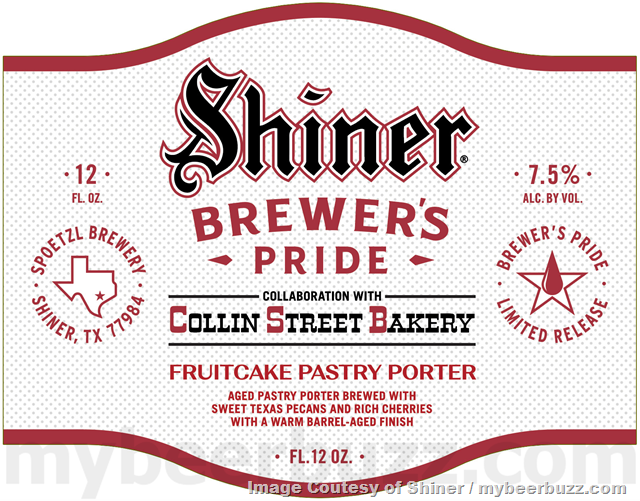 Shiner Adding Brewer’s Pride Fruitcake Pastry Porter