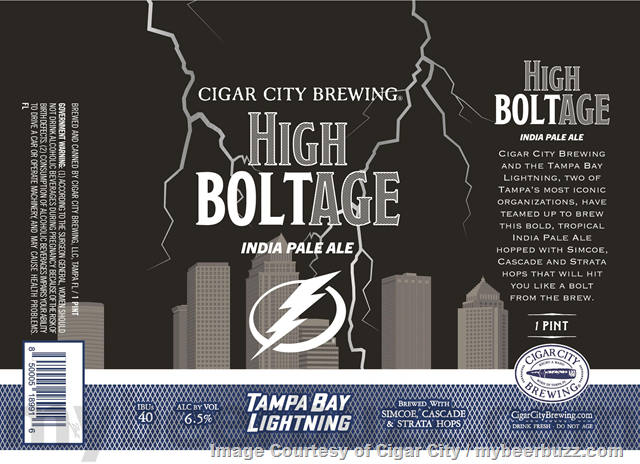 Cigar City & Tampa Bay Lightning Team Up For High Boltage IPA Cans