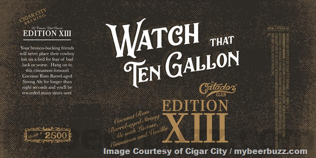 Cigar City Adding El Catador Club Edition XIII: Watch That Ten Gallon, Mad Daughter To A Wise Mother, Three On A Match, No-Hitter In Progress & Ravens Crows And Magpies