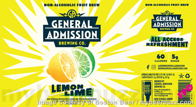 Boston Beer–General Admission Brewing Non-Alcoholic Fruit Brew
