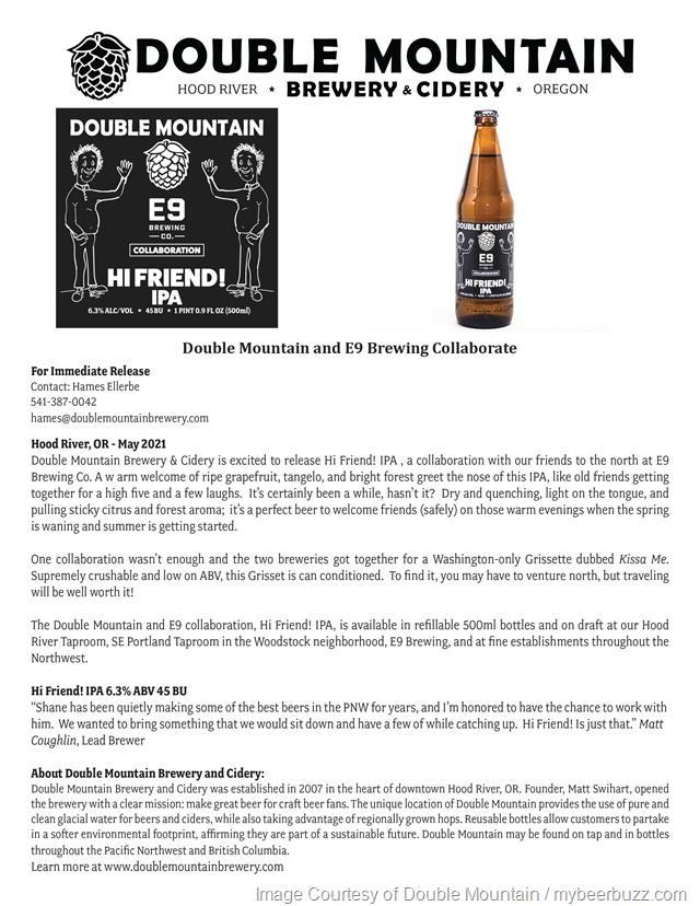 Double Mountain Releases a Collaboration with E9