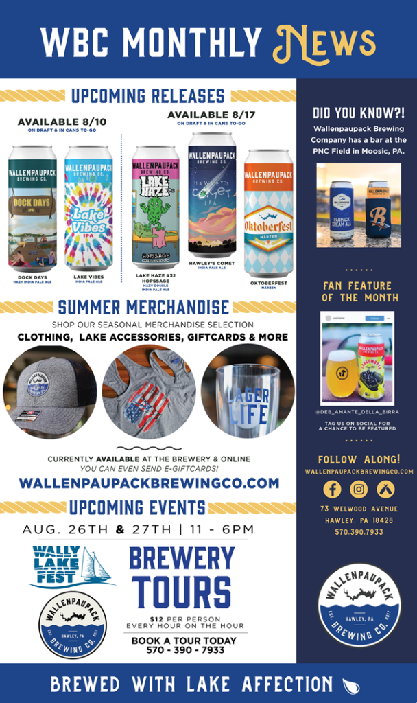 Wallenpaupack Brewing Announces Upcoming Releases