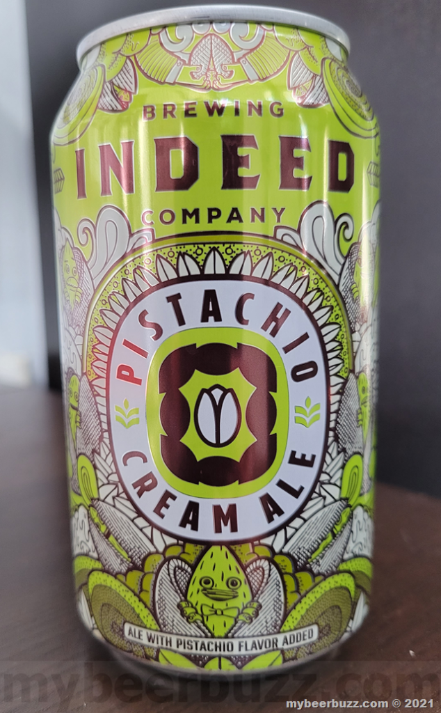 Mybeerbuzz.com Highlights Indeed Brewing Pistachio Cream Ale (Review)