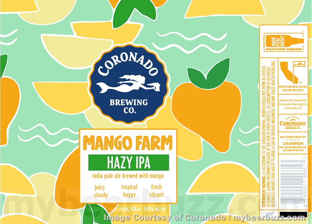 Coronado Brewing Adding Mango Farm Hazy IPA & Twenty-Fifth Anniversary San Diego-Style IPA