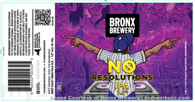 Bronx Brewery Adding No Resolutions, American Pale Ale & Summer Pale Ale