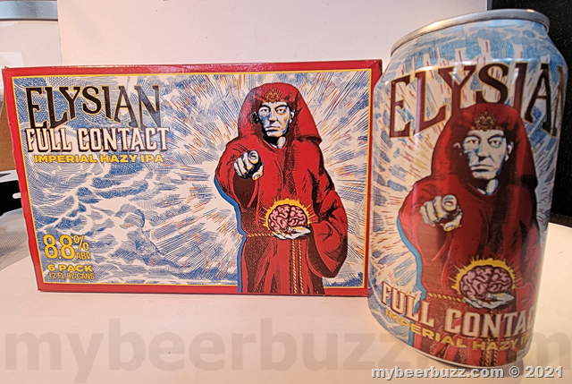 Mybeerbuzz .com Highlights Elysian Brewing Full Contact Imperial Hazy IPA (Review)