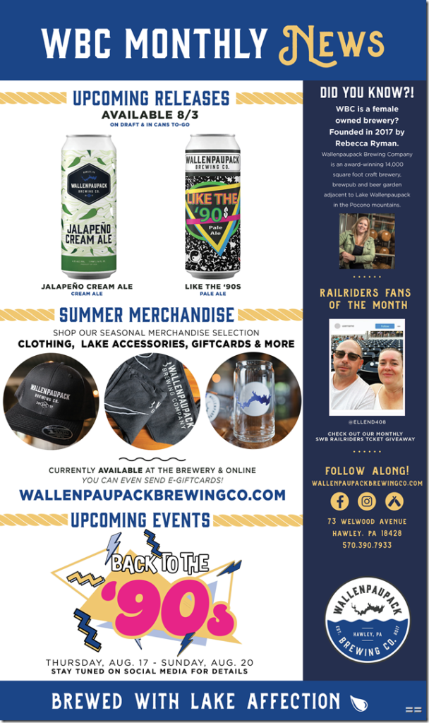 Wallenpaupack Releasing Jalapeno Cream Ale & Like The 90’s