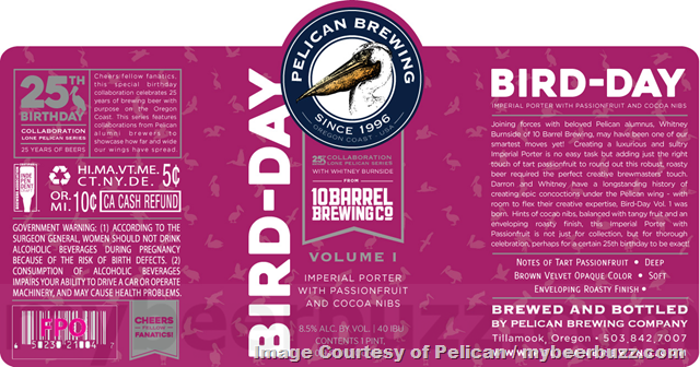 Pelican Brewing & 10 Barrel Collaborate On Bird-Day / Comrade Brewing Kreamsicle