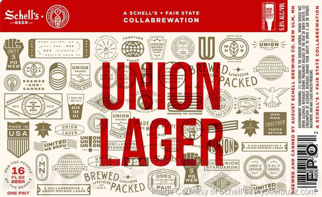 Schell’s Adding Union Lager, Framboise Du Nord, American Pale Ale, Amber, Festbier, Porter, Snowstorm, Starkeller Dark Perimeter, Jasmine Rice Lager, No Frills & Local Twist Cans