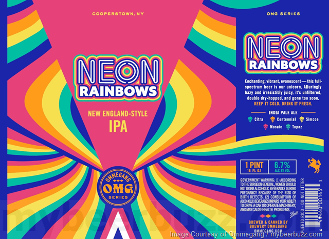 Ommegang Moving Neon Rainbows, Neon Pools, Neon Neon Rainbows & Neon Lights To OMG Series