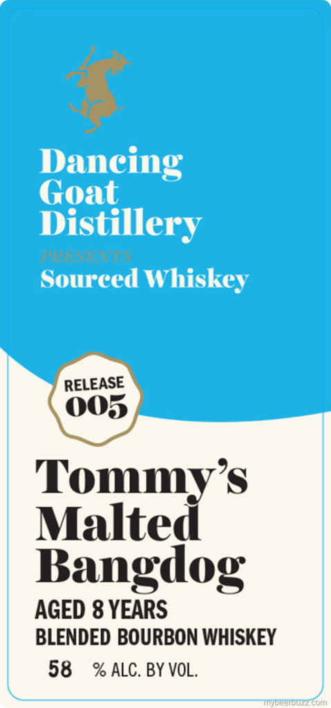 Dancing Goat Distillery Tommy’s Malted Bangdog Release 005 8-Year Soured Whiskey Blended Bourbon Whiskey